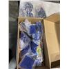Image 2 : GELL BLASTER SET, SPACE SAVER BAGS, RV WHEEL COVERS, BASKET AND BOX OF ESTATE JACKETS BOOTS, BAGS ET