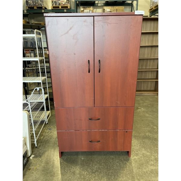 2 DOOR CABINET WITH 2 DRAWERS 65' TALLX 3 FEET