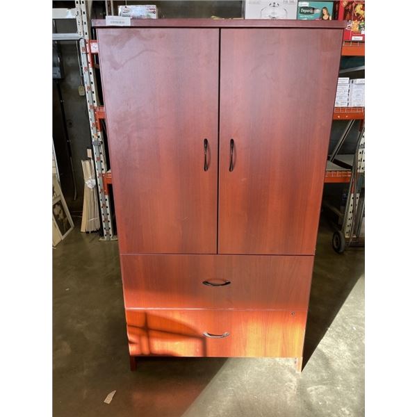 2 DOOR CABINET WITH 2 DRAWERS 65' TALLX 3 FEET