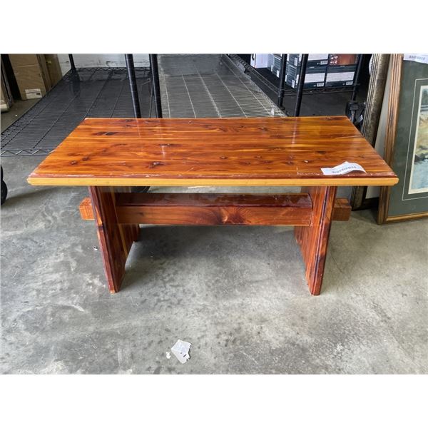 SOLID WOOD ENTRY BENCH