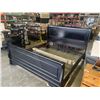 Image 2 : KINGSIZE BLACK SLEIGH BED FRAME