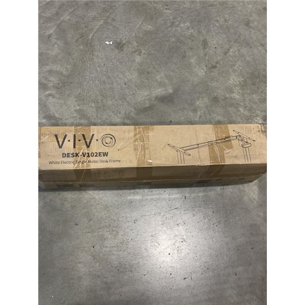 VIVO WHITE ELECTRIC SINGLE MOTOR DESK FRAME