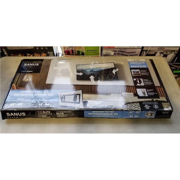 SANUS ADVANCED 42"-90" TILTING TV WALL MOUNT, RETAIL $219