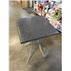 Image 2 : AS NE RATANA 'SEATTLE' BAR HEIGHT PATIO TABLE, 24 X 24 INCH TOP AND 42 INCH TALL, ALUMINUM FRAME
