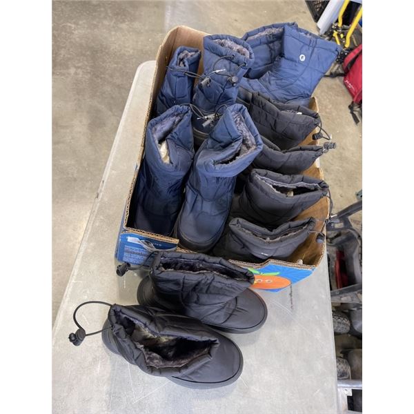 6 NEW PAIRS OF WINTER BOOTS