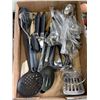 Image 3 : 3 TRAYS OF CUTLERY, UTENSILS AND BOUNCEY BALLS, COLLECTIBLE TOYS ETC