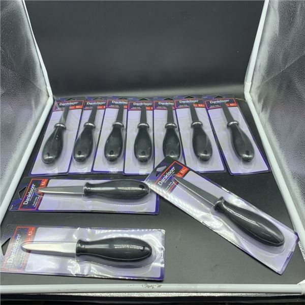 10 NEW DANIELSON OYSTER KNIVES  RETAIL $100