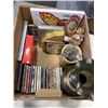 Image 6 : LOT OF ESTATE GOODS - CANDLES, FIGURINES, WALL CLOCKS, ETC
