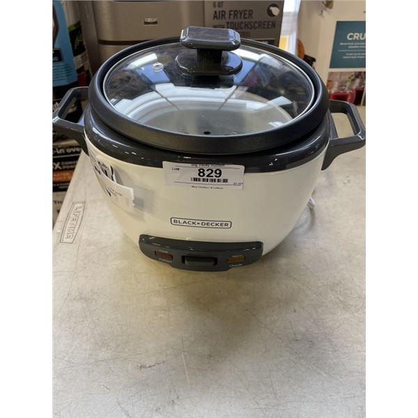 AS NEW BLACK AND DECKER RICE COOKER - TESTED WORKING