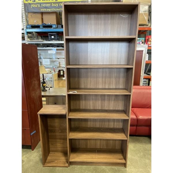 AS NEW 8 FEET BOOKSHELF WITH LEAF TO MAKE 10 FEET