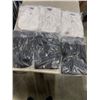 Image 1 : 6 NEW WHITE AND BLACK LONG SLEEVE SHIRTS - SIZE LARGE