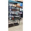 Image 1 : MATCHING PAIR OF GLASS AND METAL SHELF
