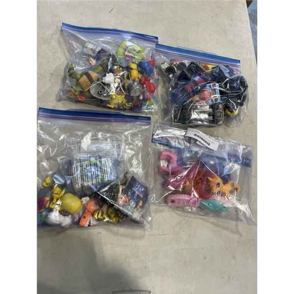 4 BAGS OF COLLECTIBLE TOYS AND CARS