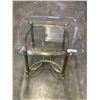 Image 1 : BRASS ENDTABLE WITH GLASS TABLE TOP