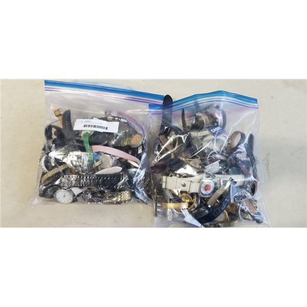2 BAGS OF ESTATE WATCHES
