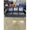 Image 1 : BLACK LEATHER MODERN SOFA
