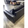 Image 4 : BLACK LEATHER MODERN SOFA
