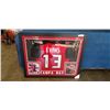 Image 1 : SIGNED EVANS TAMPA BAY JERSERY FRAMED W/ CERTIFICATE
