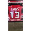 Image 2 : SIGNED EVANS TAMPA BAY JERSERY FRAMED W/ CERTIFICATE