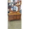 Image 1 : LEA FURNITURE OAK DRESSER W/ GALLERY MIRROR