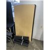 Image 1 : 3  30"x60" TABLES W/ METAL LEGS