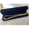 Image 1 : NEW 14K GOLD PLATED 8.0MM TWISTED SERPENTINE NECKLACE, ADJUSTABLE 17.5-18.5" LONG