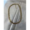 Image 4 : NEW 14K GOLD PLATED 8.0MM TWISTED SERPENTINE NECKLACE, ADJUSTABLE 17.5-18.5" LONG