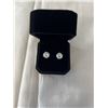 Image 1 : NEW S925 3.0CT EACH SIMULATED DIAMOND (CZ) STUD EARRINGS MOUNTED IN 925 STERLING SILVER W/ WHITE GOL