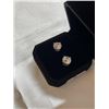 Image 3 : NEW S925 3.0CT EACH SIMULATED DIAMOND (CZ) STUD EARRINGS MOUNTED IN 925 STERLING SILVER W/ WHITE GOL