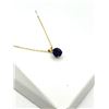 Image 1 : 10KT YELLOW GOLD NATURAL AMETHYST (0.96CT) PENDANT WITH GOLD PLATED STERLING SILVER CHAIN, RETAIL $5