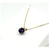 Image 2 : 10KT YELLOW GOLD NATURAL AMETHYST (0.96CT) PENDANT WITH GOLD PLATED STERLING SILVER CHAIN, RETAIL $5