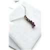 Image 2 : 10KT WHITE GOLD NATURAL ENHANCED RUBY PENDANT WITH STERLING SILVER CHAIN , RETAIL $650.00.
