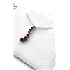 Image 3 : 10KT WHITE GOLD NATURAL ENHANCED RUBY PENDANT WITH STERLING SILVER CHAIN , RETAIL $650.00.