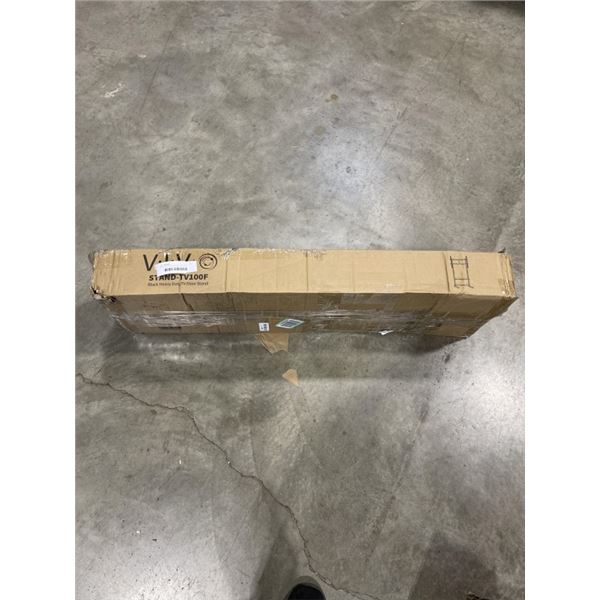 VIVO BLACK HEAVEY DUTY TV FLOOR STAND