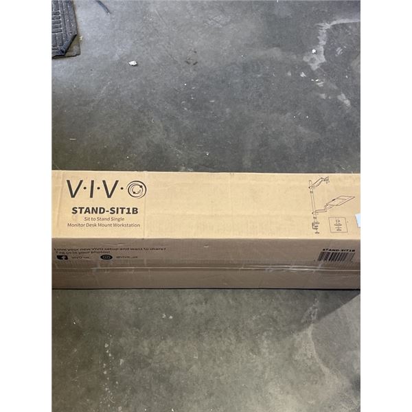 VIVO SIT TO STAND SINGLE MONITOR DESK MOUNT WORKSTATION & VIVO PNEUMATIC ULTRA WIDE MONITOR EXTRA TA