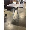 Image 1 : AS NE RATANA 'SEATTLE' BAR  PATIO TABLE, 36 X 36 INCH TOP AND 38 INCH TALL, ALUMINUM FRAME