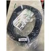 Image 1 : AS NEW INDOOR \OUTDOOR 3-OUTLET HEAVY DUTY LIGHTED 100FT 12AWG 15AMP AND 125 VOLTS 1875WATTS BLACK C