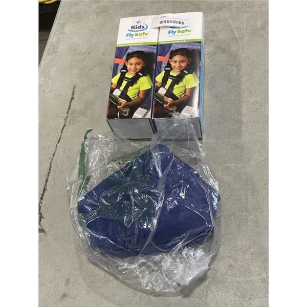 LOT OF 3 FLYSAFE KIDS AIRPLANE SAFETY HARNESS