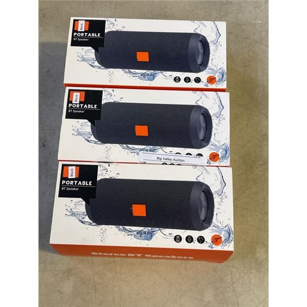 3 NEW BLUETOOTH SPEAKERS