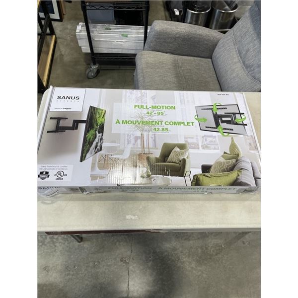 SANUS FULL MOTION 42-85 INCH TV WALL MOUNT, UP TO 120LBS