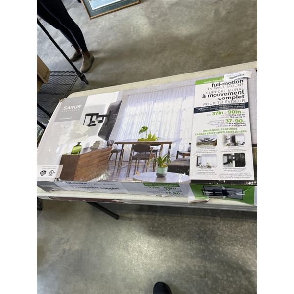 SANUS FULL MOTION TV WALL MOUNT 37"-90"