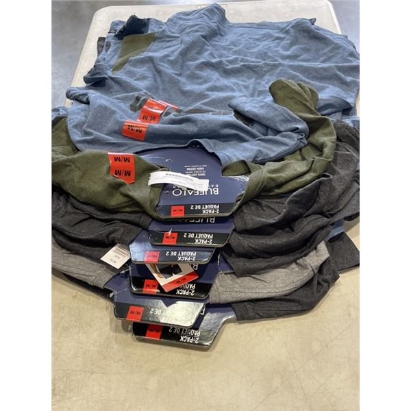 12 NEW BUFFALO TSHIRTS ASSORTED COLORS SIZES MEDIUM