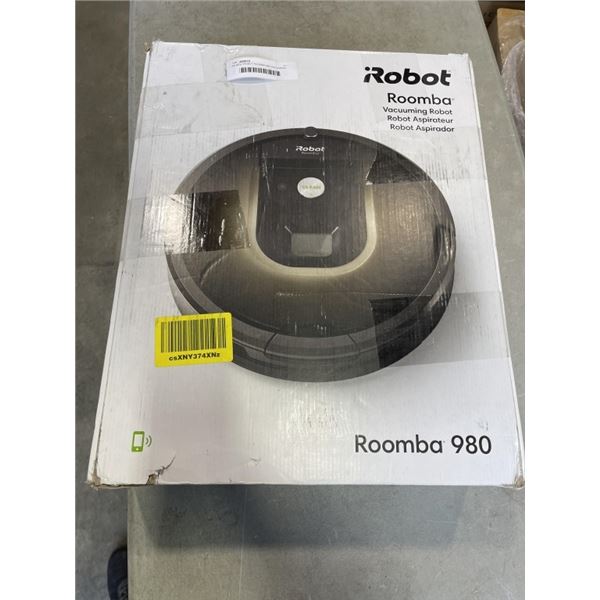 AS NEW IROBOT ROOMBA 980 VACUUMING ROBOT
