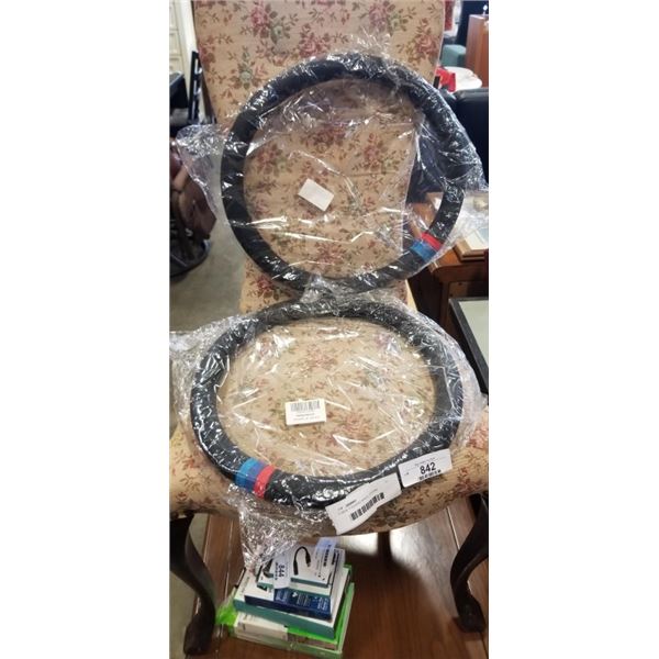 2 NEW STEERING WHEEL COVERS
