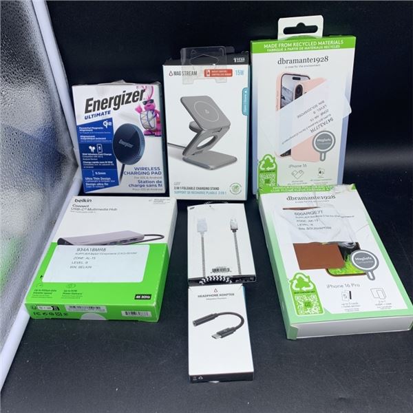 ENERGIZER AND MAG STREAM WIRELESS CHARGERS, MULTIMEDIA HUB AND SMARTPHONE ACCESSORIES