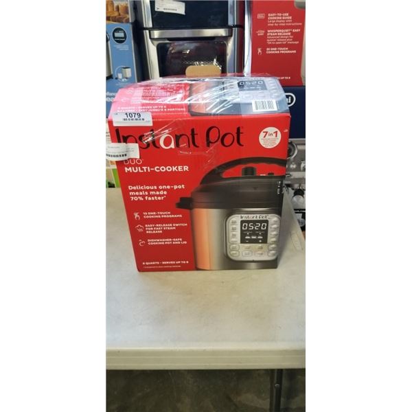 INSTANT POT DUO PLUS V5 7-IN-1 6QT PRESSURE COOKER - TESTED WORKING, RETAIL $159
