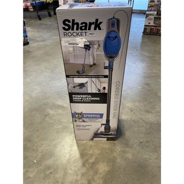 SHARK ROCKET ULTRA-LIGHT CORDED STICK VACUUM - TESTED WORKING, RETAIL $279