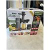 Image 2 : NINJA NEVER CLOG COLD PRESS JUICER - TESTED WORKING, RETAIL $189