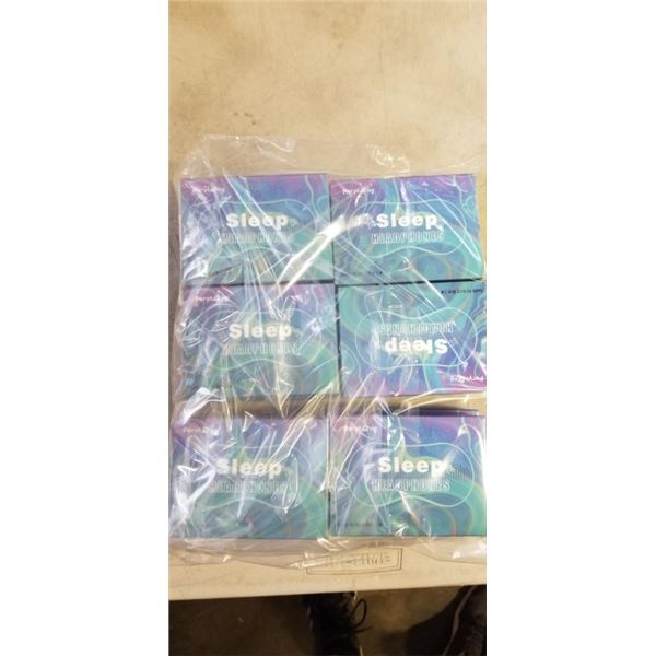 LOT OF 12 NEW SLEEP HEADPHONES