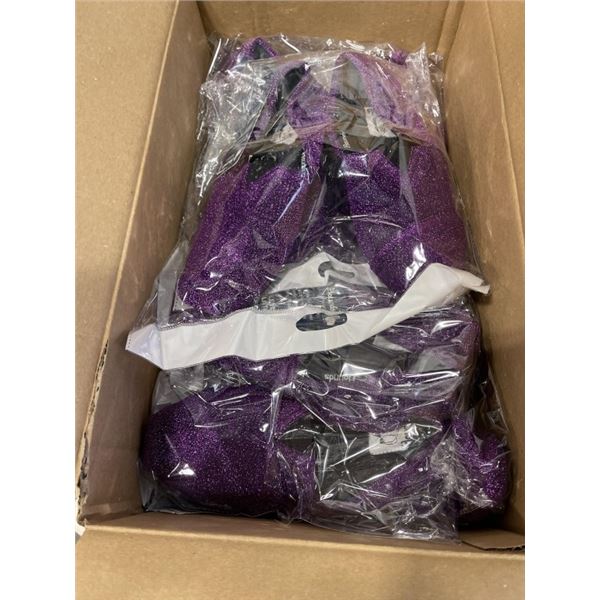 NEW CASE OF 15 PURPLE SETS OF SHOES SIZE 9-10